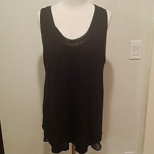 Chiffon Jersey dual-layer top